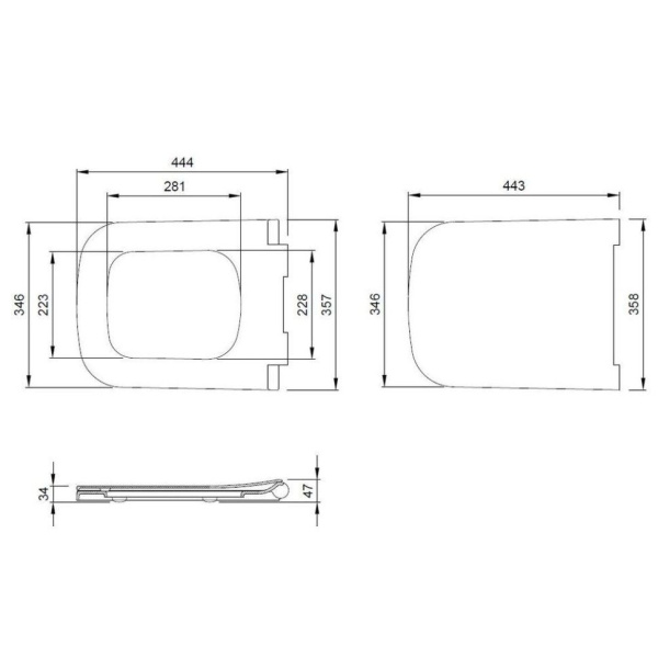 Сиденье для унитаза ISVEA Purita ШГ 345*445 белый 40S80200I-S