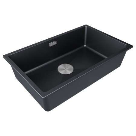 Мойка Paulmark LUMI 74 UNI LU74-BLM 740х460х210 мм, IT-GRANIT, черный металлик