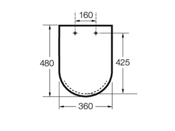 Сиденье с крышкой для унитаза Roca Inspira Square A80153262B, матовый белый