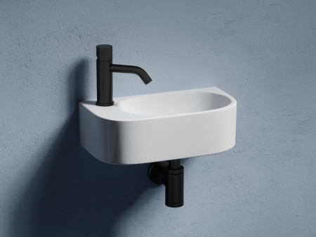 Умывальник подвесной прямоугольный Ceramicanova Element 409*224*110мм, белый, CN6066R