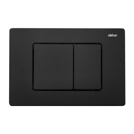 Комплект ABBER унитаз AC1100MB черный матовый с инсталляцией AC0105 и кнопкой AC0120MB, биде AC1150MB с инсталляцией AC0101P