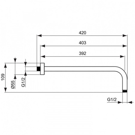 Промо набор для душа Ideal Standard CERATHERM C100 A7572AA