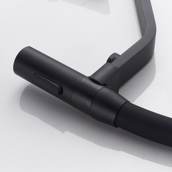 Смеситель для кухни с гибким изливом и подключением фильтра Shevanik S278H, черный