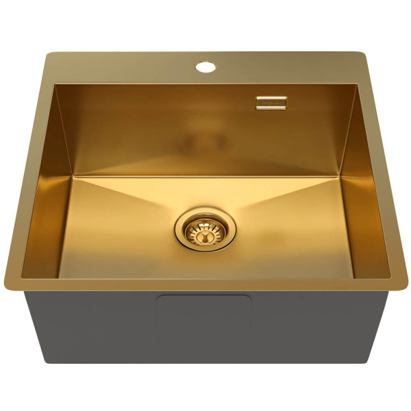 Кухонная мойка Reflexion Iseo RX2250GD брашированное золото