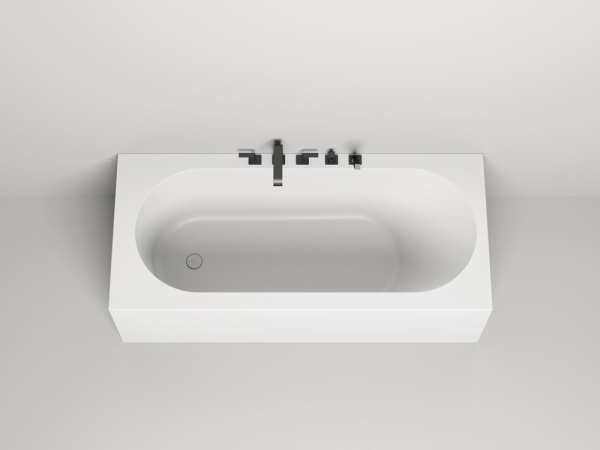 Ванна пристенная Salini FABIA 180x80 покраска по RAL полностью, S-Sense, матовый 102612MF