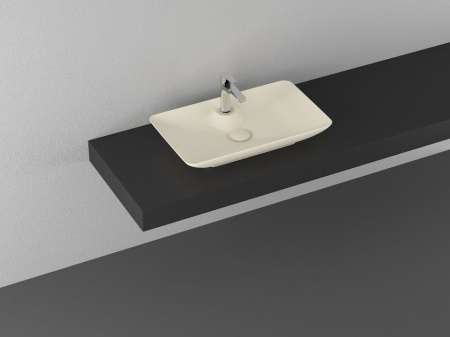 Раковина ISVEA SistemaY Clear накладная 644*395*125 1 цвет слоновая кость матовый 10SY50065SV-2K