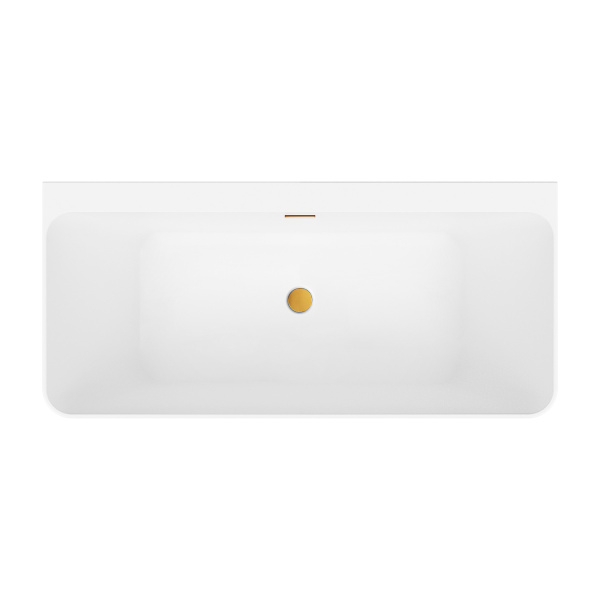 Акриловая ванна в наборе 4 в 1: пристенная ванна, ножки, экран, слив-перелив Wellsee Bromance 231601004