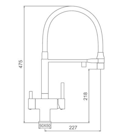 Смеситель для кухни Gappo  с гибким изливом G4395-59