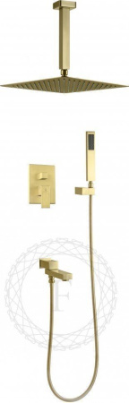 Душевая система скрытого монтажа FILARETE Fing FL1042 (Матовое золото)