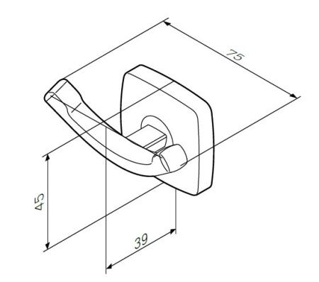 Крючок для полотенец AM.PM Gem A9035600