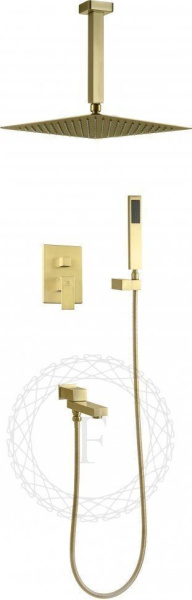 Душевая система скрытого монтажа FILARETE Fing FL1042 (Матовое золото)