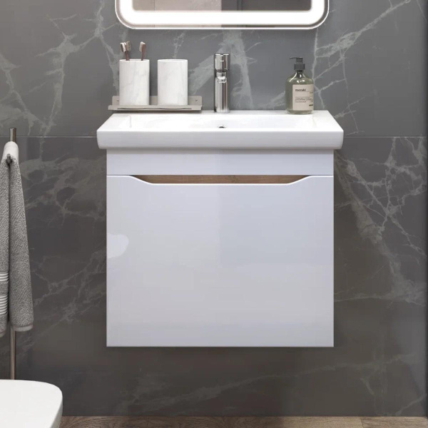 Тумба под раковину подвесная VIGO Grani 057 дуб золотой, 60 см