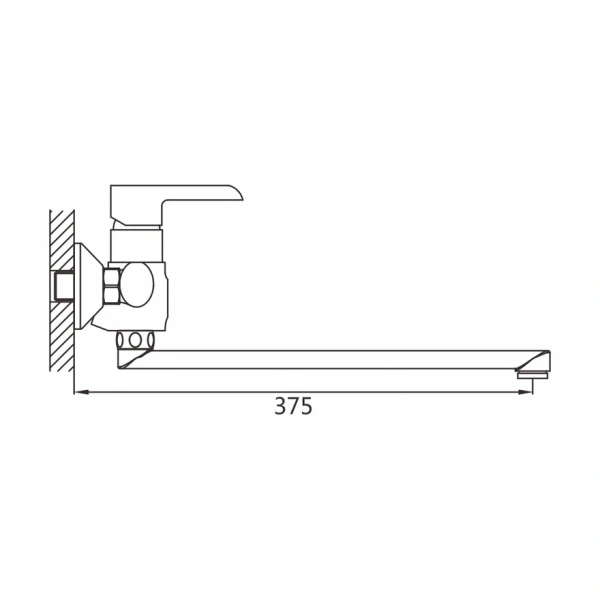 Смеситель для ванны Shevanik S6022F