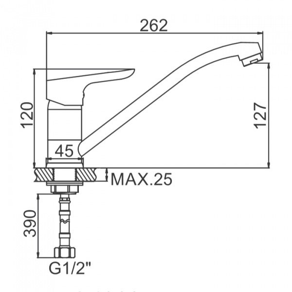 Смеситель для мойки Ledeme H60 L4960