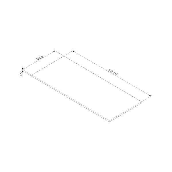 M8FST1200WM Func Столешница AM.PM, 120 см, цвет белый матовый