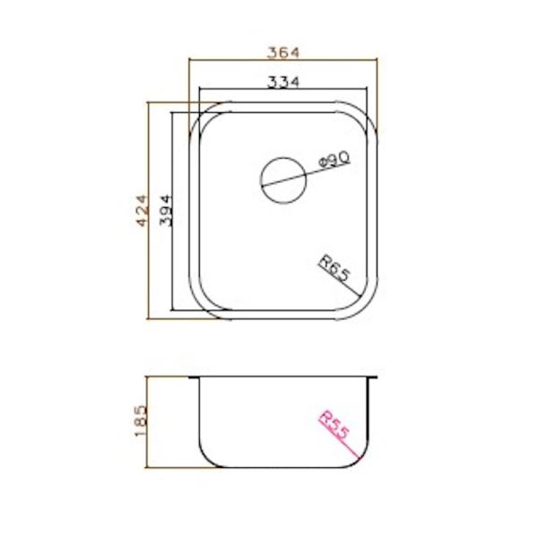 Кухонная мойка Grandex Aqua Select 200330, сатин