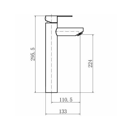 Смеситель для раковины FASHUN A51201, сатин