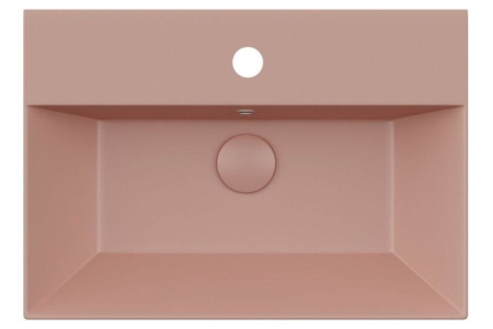 Раковина ISVEA SistemaZ Frame накладная 600*420*132 1 цвет лососевый матовый 10SF50060SV-2S