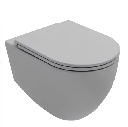 Унитаз ISVEA Infinity подвесной 365*530*400 серый бетон матовый 10NF02001SV-2V