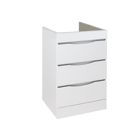 Тумба под раковину Runo  (под умывальник Гамма 120 лайт левое/ правое крыло) Орион 60 (УТ000003442)