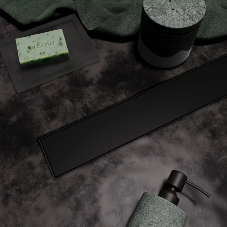 Душевой лоток Veconi Stesso Black 600