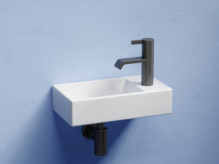 Умывальник подвесной прямоугольный Ceramicanova Element 407*217*100, Белый, CN6051L