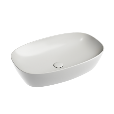 Умывальник чаша накладная овальная Ceramicanova Element 600*380*138мм, Серый матовый, CN6049MSG