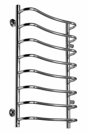 Полотенцесушитель Ростела Чайка боковое подключение 1' 8 перекладин 80 см хром