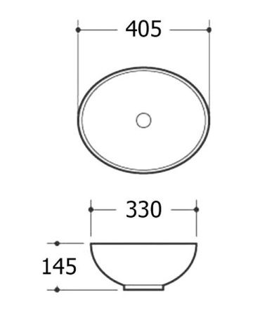 Умывальник Roxen Bocar 570125 405х330х145