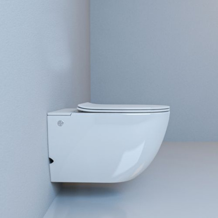 Унитаз BARBARIA Aria Pulse подвесной с функцией импульсного смыва, БЕЗ РАМЫ (585х360х330) Ceruttispa CT10591