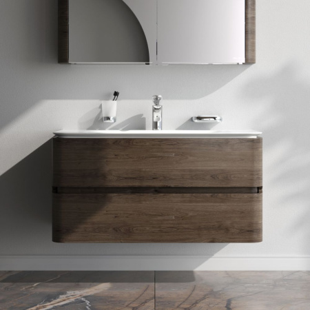 M30FHX1002TF Sensation База под раковину AM.PM, подвесная, 100 см, ящики, табачный дуб