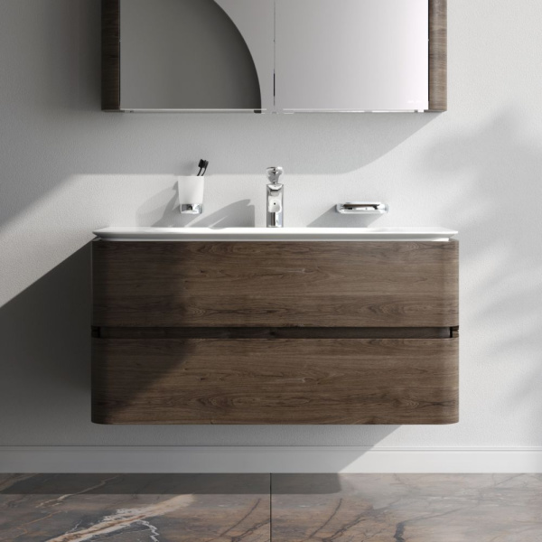 M30FHX1002TF Sensation База под раковину AM.PM, подвесная, 100 см, ящики, табачный дуб