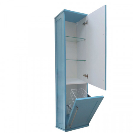 Шкаф-пенал Misty Марта 35 R голубой матовый