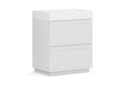 Тумба под умывальник Belux Базель напольная 70-02, Белый матовый