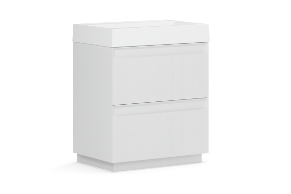 Тумба под умывальник Belux Базель напольная 70-02, Белый матовый