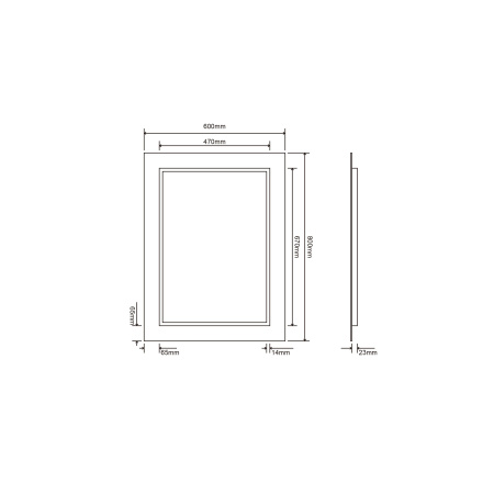 Зеркало Roxen Bliss 60х80 510035-60