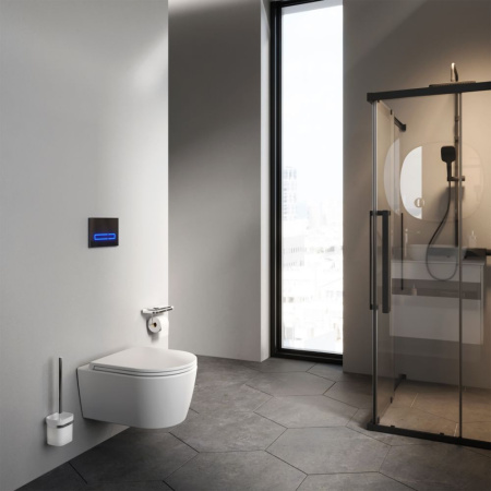 C8F1700MWSC Func подвесной унитаз 49 см FlashClean с сиденьем микролифт, бел мат