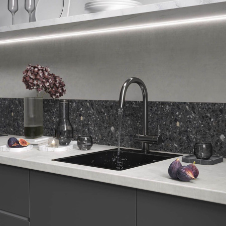 Кухонная мойка Reflexion Iseo RX2240BL оружейная сталь