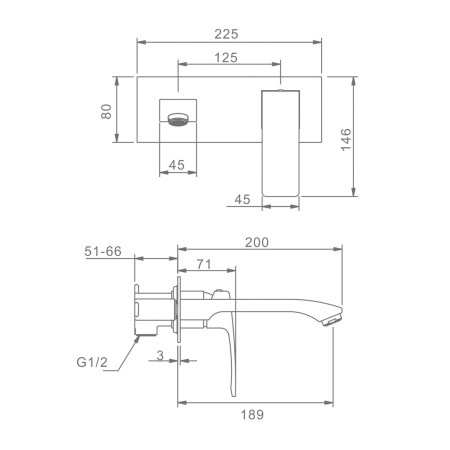 Смеситель для раковины Raglo R01.11.09, графит