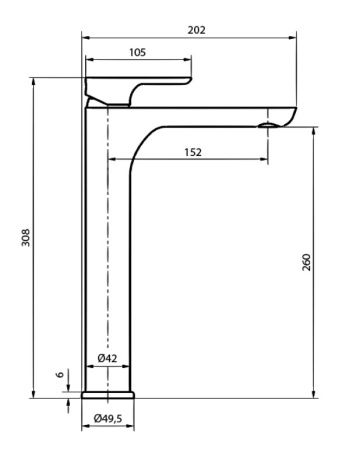 Смеситель для умывальника Ahti Sipoo SB202001