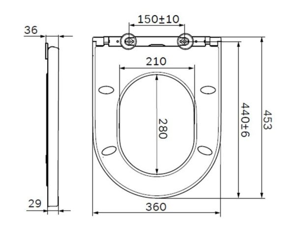 Сиденье для унитаза AM.PM Spirit 2.0 C707858WH с микролифтом, быстросъемное