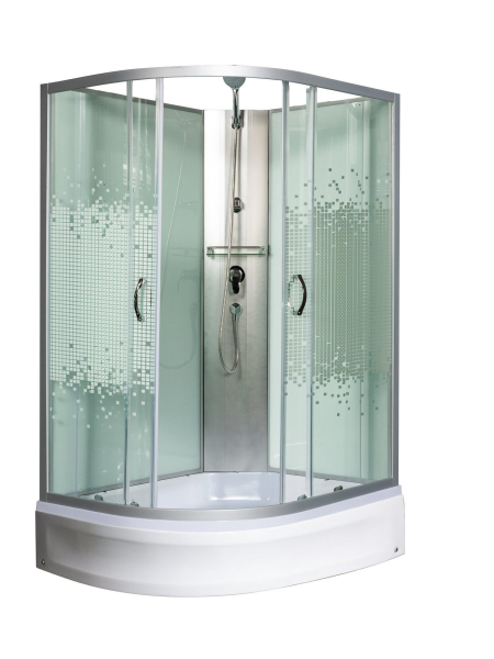Душевая кабина МОНОМАХ МОНОМАХ Б/К 120/90/24 МЗ R 1200х900х2060мм