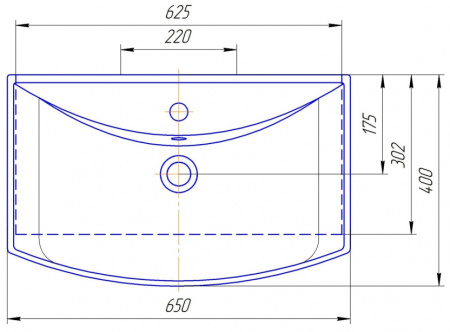 Раковина Kirovit Стиль 65 см 4640021062296