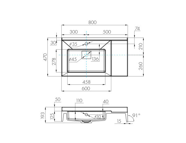 Раковина AQUATON Сакура 80 1A71993KSK010