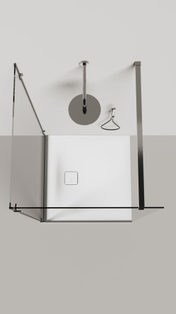 Душевой поддон Salini OASI PLUS 800-1000x800-1000 Белый 120421MN