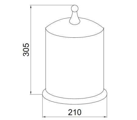 Ведро Boheme IMPERIALE хрусталь, 10424