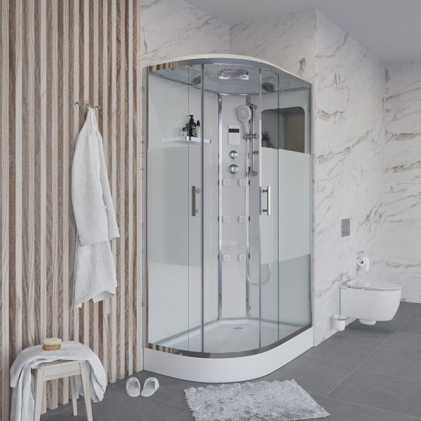 Душевая кабина Niagara Ultra NG-303-01R (120х80х220) низкий поддон(16см),стекло матовое,4 места
