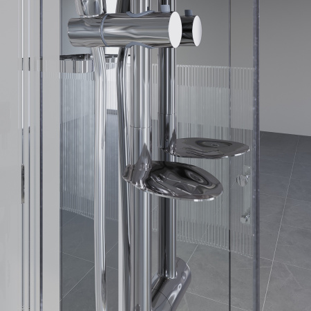 Душевая кабина Niagara Ultra NG-701-01 (90х90х220) низкий поддон(16см),стекло прозрачное с рисунком,4 места