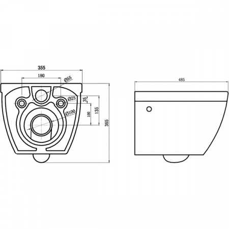 Унитаз подвесной BelBagno Cento-r BB509CH
