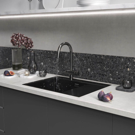 Кухонная мойка Reflexion Maggiore RX2365BL оружейная сталь